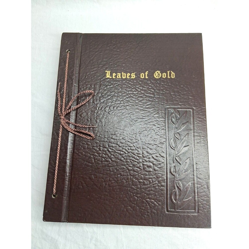 Leaves of Gold Clyde Francis Lytle Vintage 1948 Religion Leatherette HC Decor